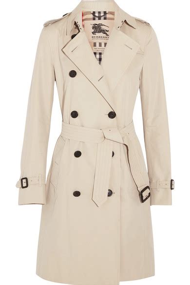 burberry long cotton gabardine trench coat|burberry kensington trench coat long.